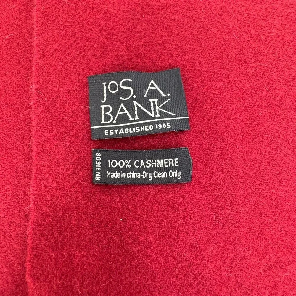 Jos. A‎ Bank Cashmere Scarf Red